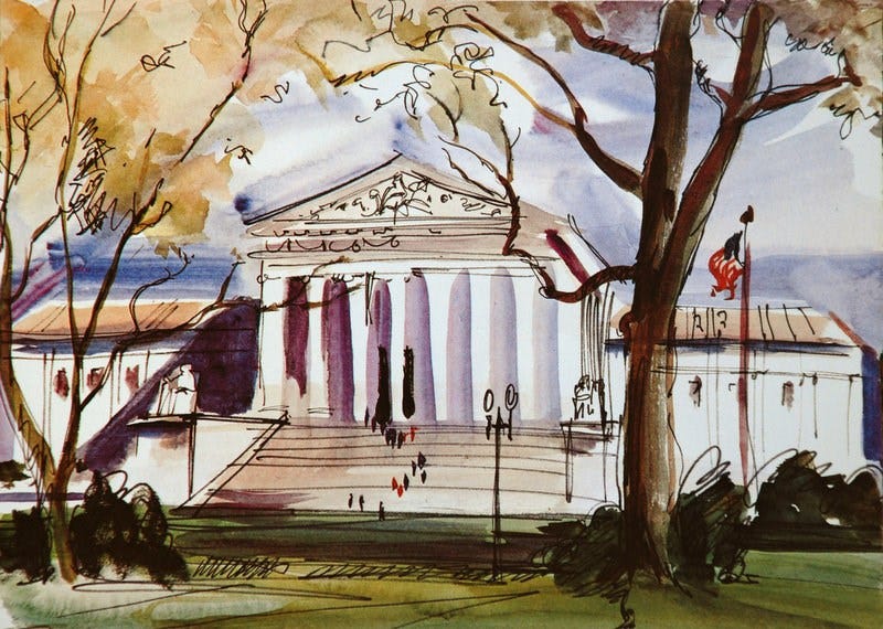 The US Supreme Court Building, Washington, DC by Kay Smith, Artist Laureate of Illinois